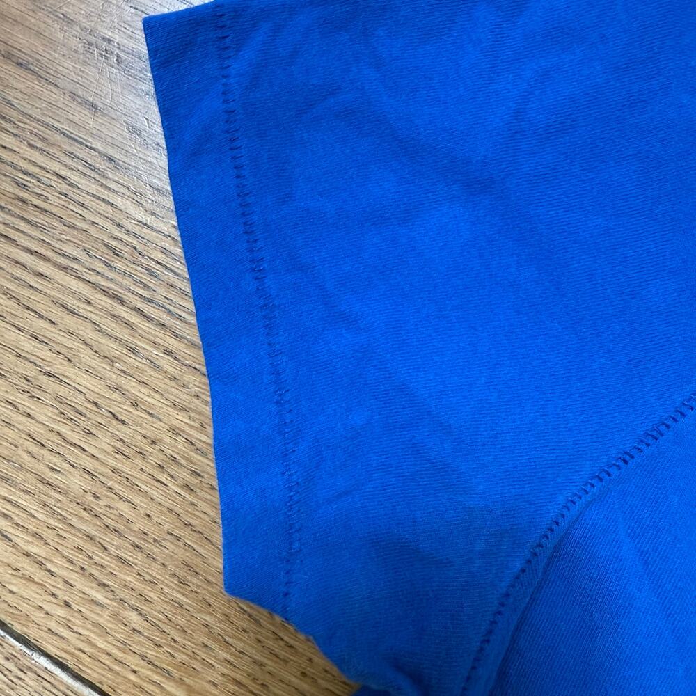 VTG Hollister Single Stitch Men T Shirt SZ L First Point Preppy Casual Y2K Blue - Picture 4 of 5